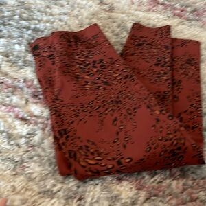 Animal print skinny jeans size 32 worn twice.